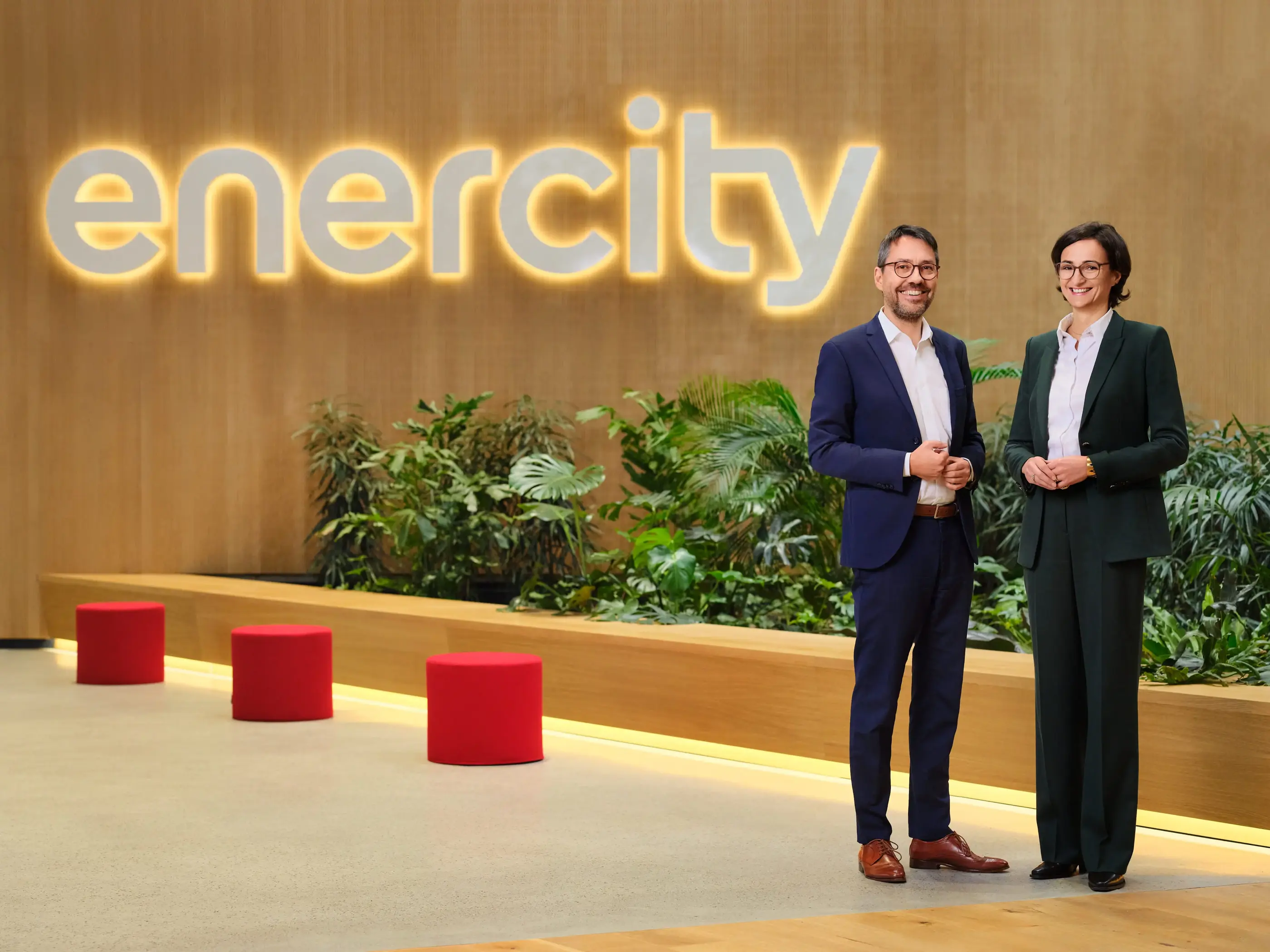 Der enercity-Vorstand: Die Vorsitzende Aurélie Alemany und Prof. Dr. Marc Hansmann.